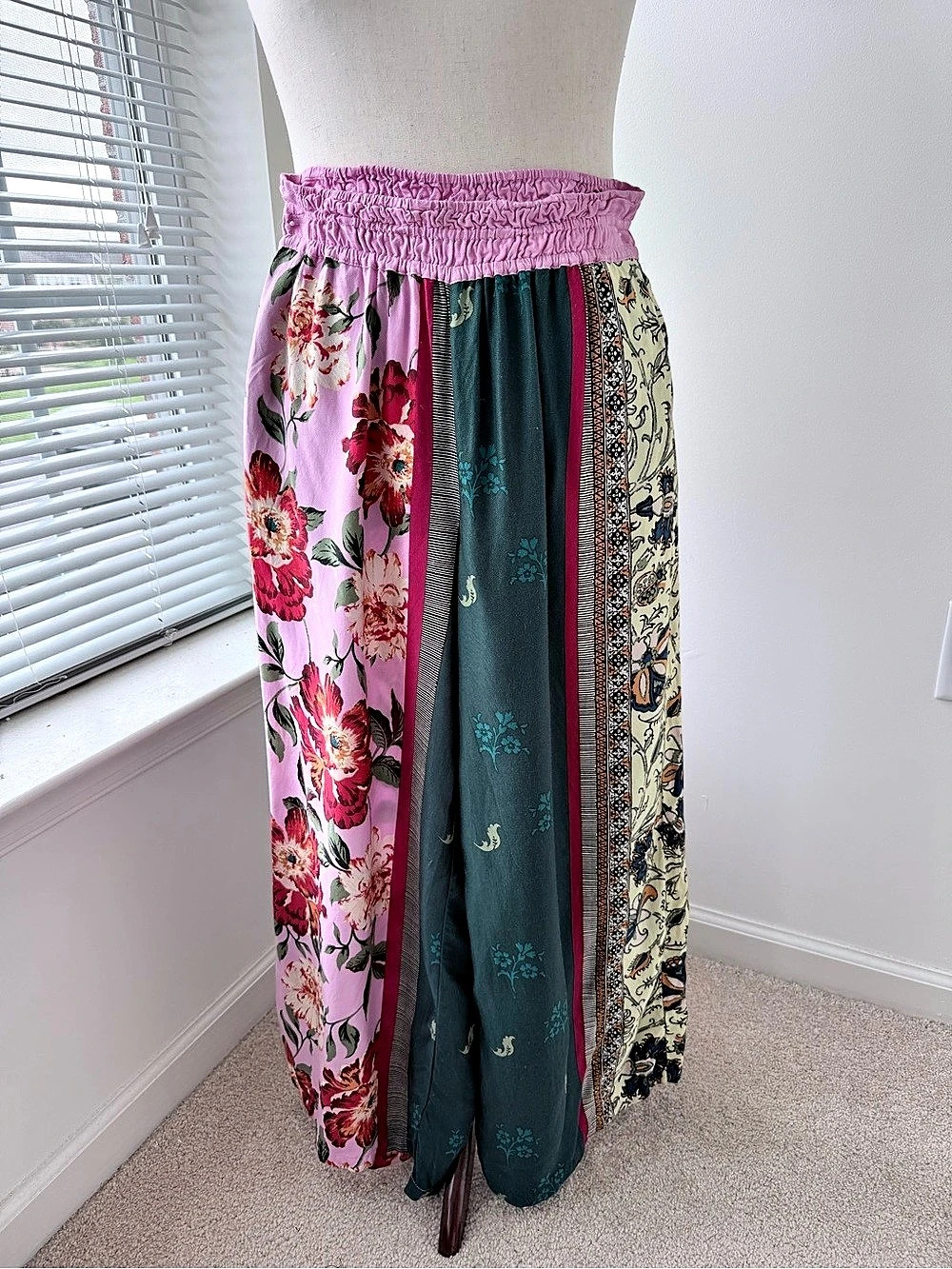 Anthropologie Somerset Pull On Trousers In Silky Printed Edition